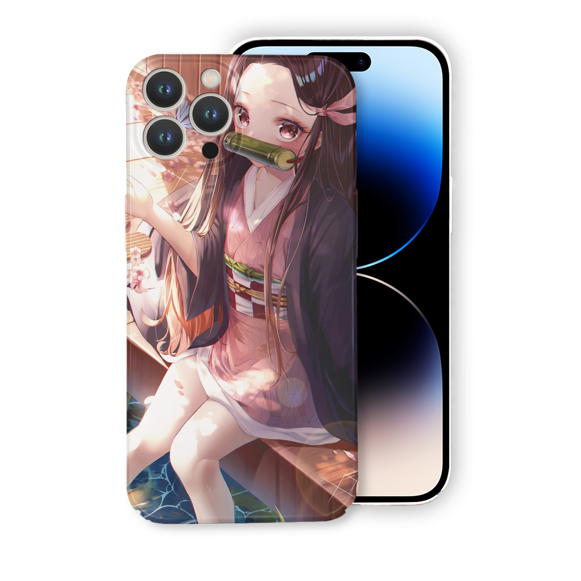 （画像用） 鬼滅の刃（きめつのやいば）竈門 禰󠄀豆子／かまど ねずこ Kamado Nezuko 【iPhone 14シリーズ対応】ハードケース